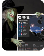 World Cyberattack Map - Spooky