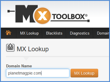 MX Lookup Step 1